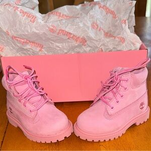 Timberland Kids Pink Boots